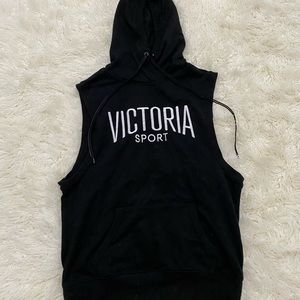 Victoria secret sleeveless hoodie